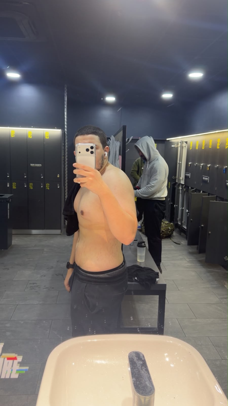 Ahmed after reaching 85 kilograms through his body recomposition transformation